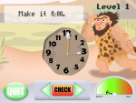 Learn to Tell Time Education Game Level 1